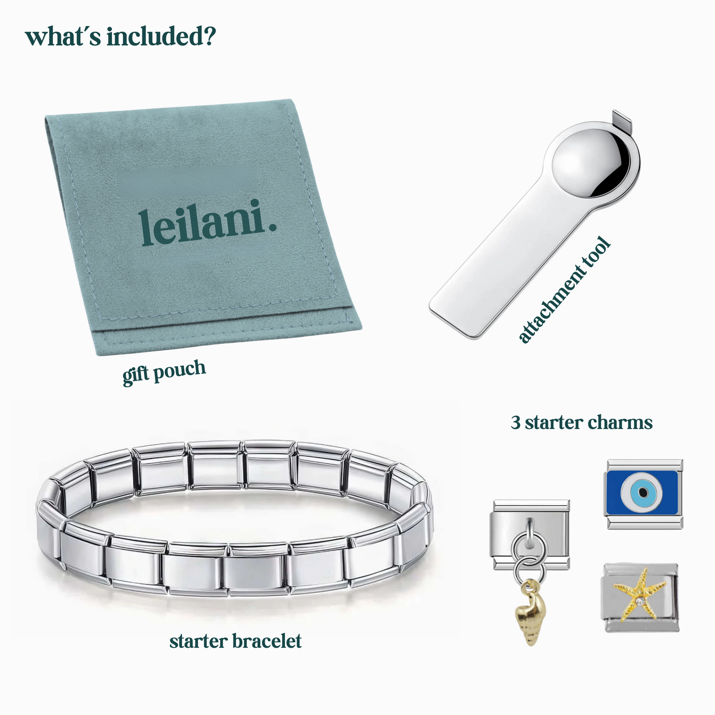 Leilani Bracelet Starter Kit + 3 Charms